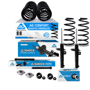 Kit Original Resortes, Amortiguadores y Bases Volkswagen Golf R32 V6 (2.0L) (Para Eje rígido trasero) 2008