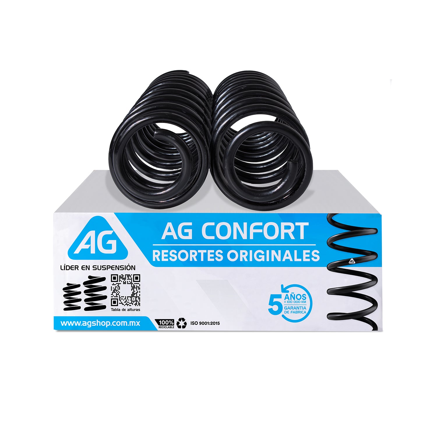 Resortes Originales Ag Confort Volkswagen Golf A3 (Reforzado) 1992-1999 Par Trasero