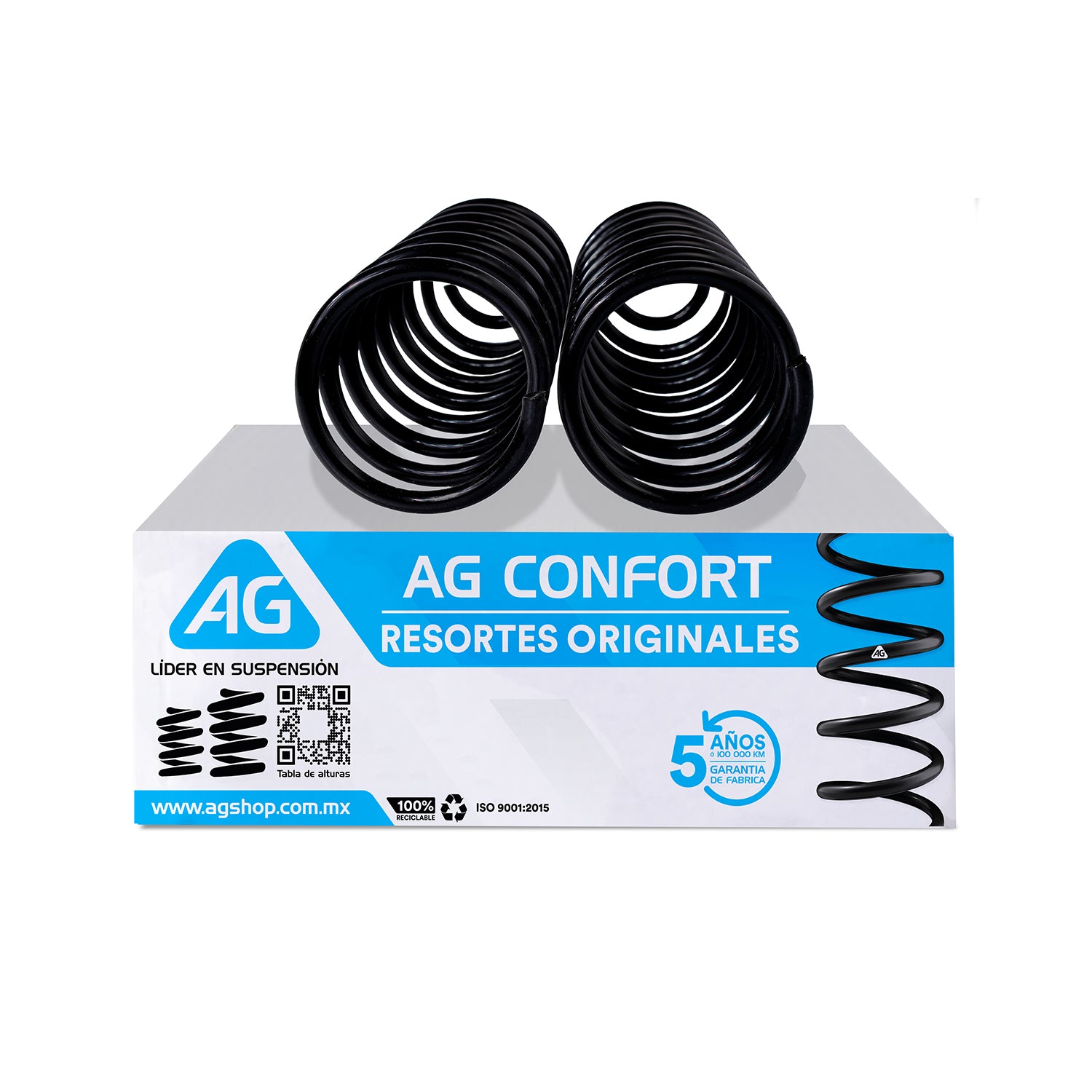 Resortes Originales Ag Confort Volkswagen Golf A3 92-99 Par Trasero