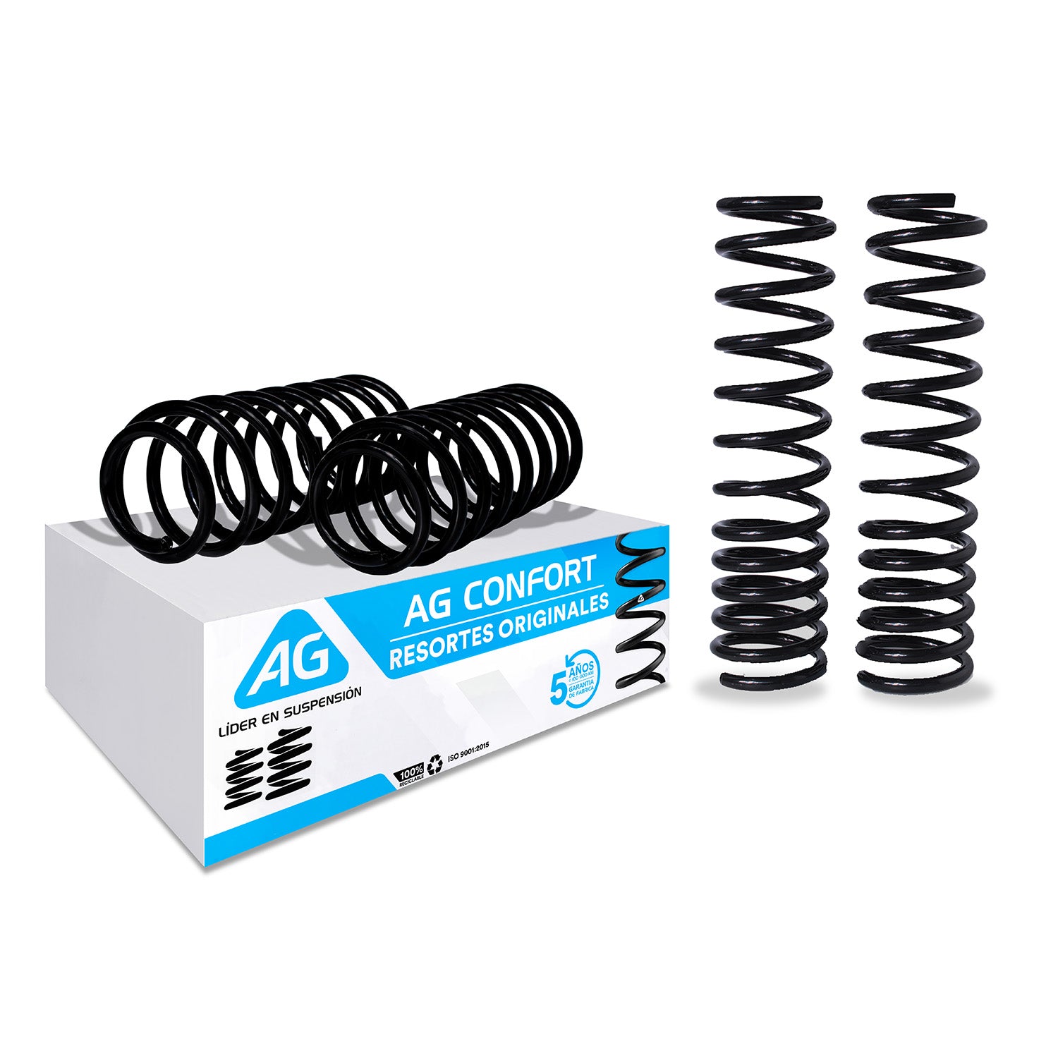 Resortes Originales Ag Confort Volkswagen Atlantic / Caribe 79-87 Kit 4 Piezas