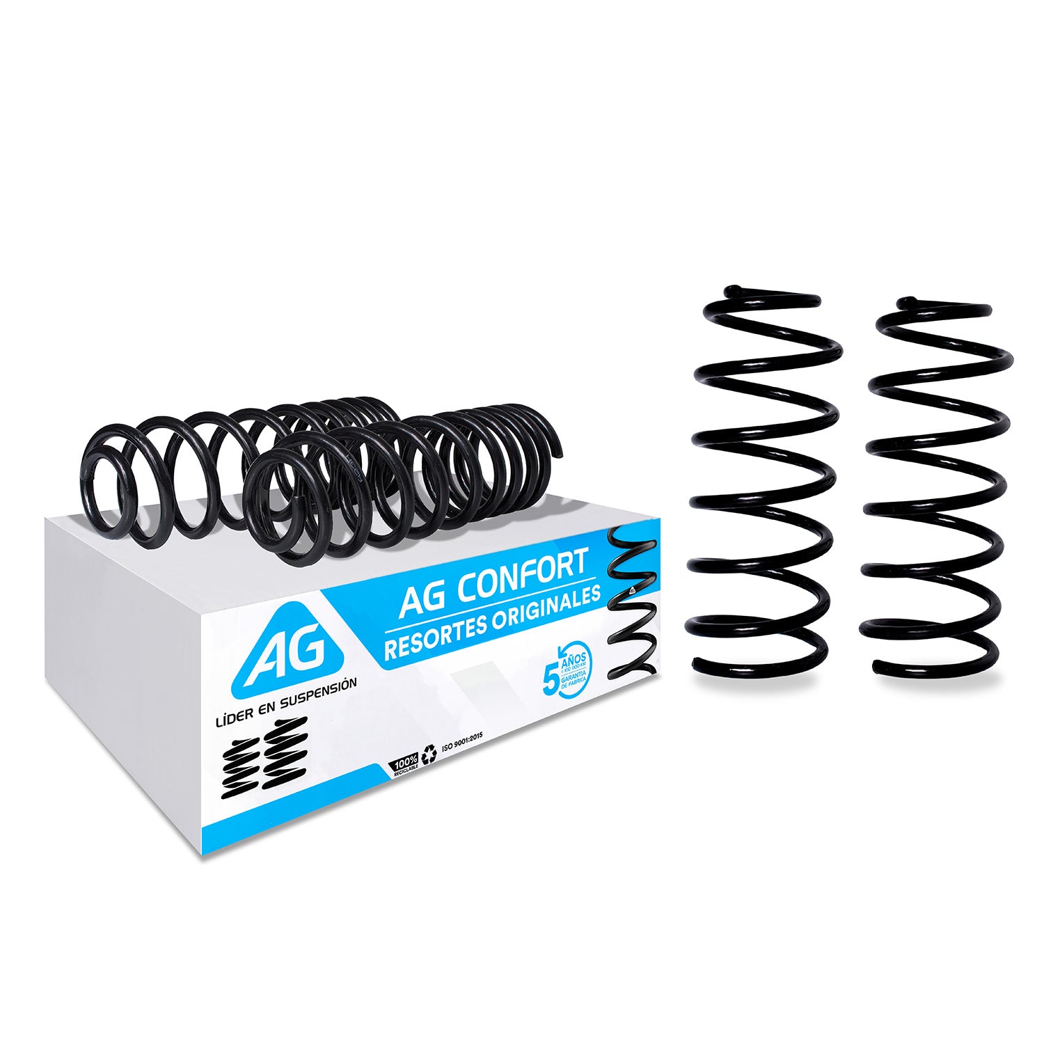 Resortes Originales Ag Confort Volkswagen Jetta A3 1995-1999 Delanteros y Traseros