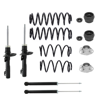 Kit Original Resortes, Amortiguadores y Bases Volkswagen Polo Ibiza Lupo 03-07 Kit 12 Piezas