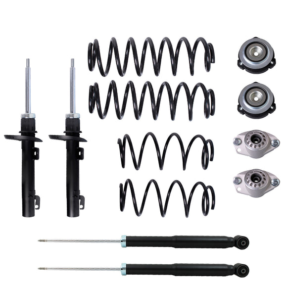 Kit Original Resortes, Amortiguadores y Bases Volkswagen CrossFox 2007-2009 12 piezas