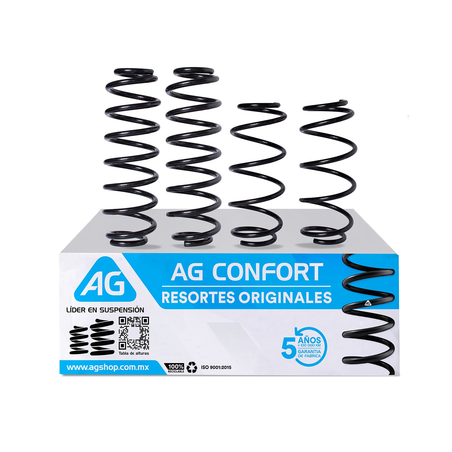 Resortes Originales Ag Confort Seat Ibiza 03-08 Kit 4 Piezas