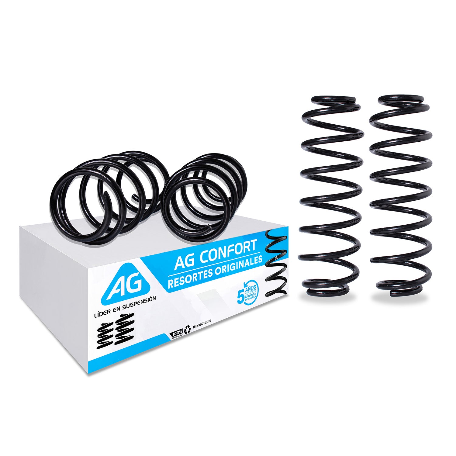 Resortes Originales Ag Confort Seat Ibiza 03-08 Kit 4 Piezas