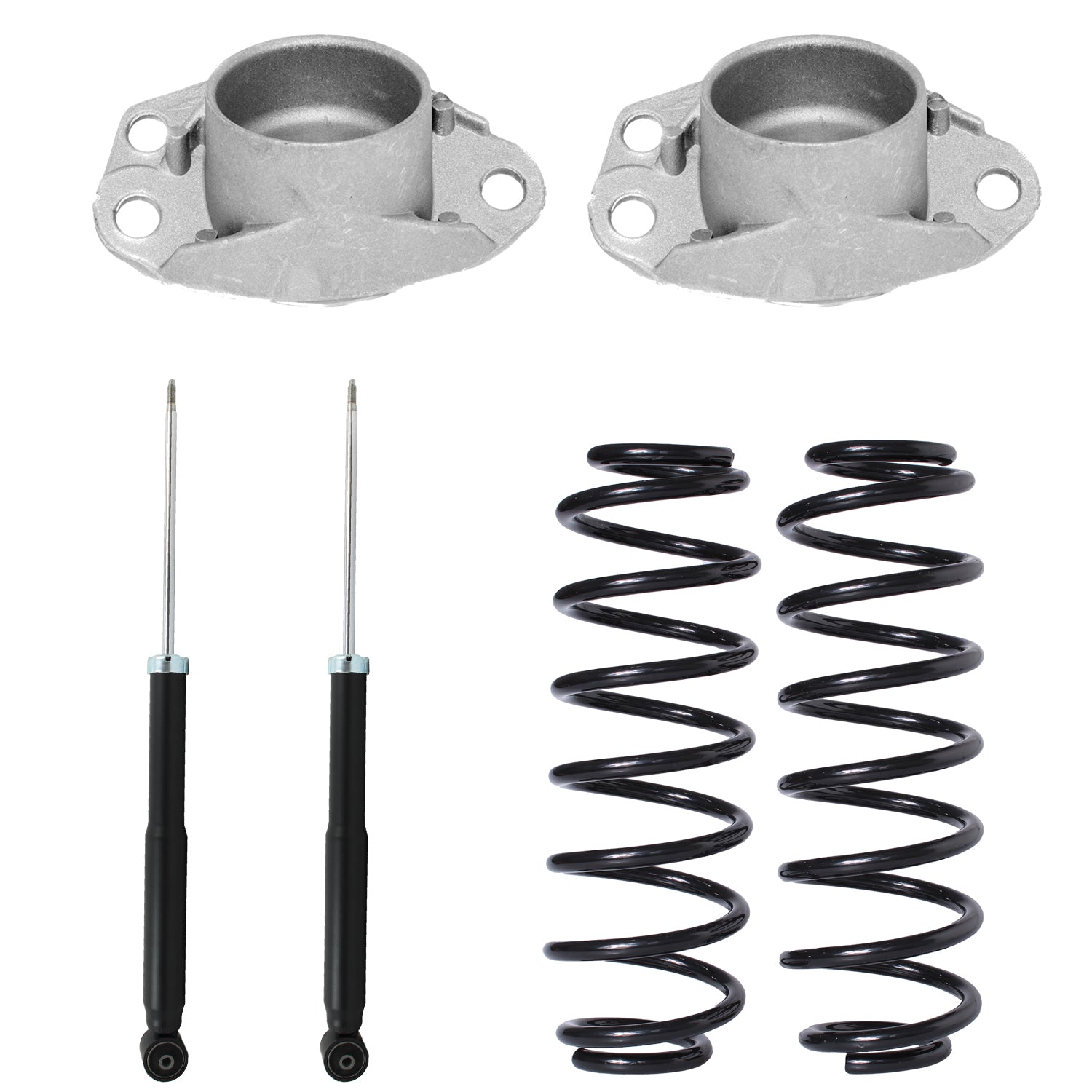 Kit Original Resortes, Amortiguadores y Bases Volkswagen Crossfox 2007-2009 Trasero
