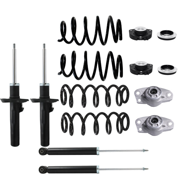 Kit Original Resortes, Amortiguadores y Bases Volkswagen Golf A5 (2.5L) 2006-2012 Kit 12 Piezas