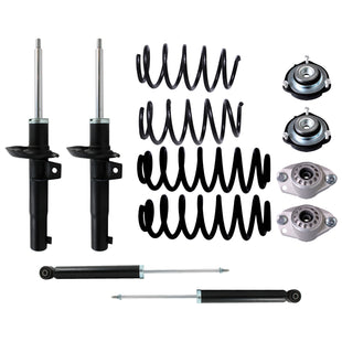 Resortes, Amortiguadores y Bases AG Volkswagen Jetta A6 (Bicentenario) (2.0L) (Carter 50 mm) (Eje rígido Buje 14 mm) 2010-2018 Delanteros y Traseros