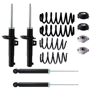 Resortes, Amortiguadores y Bases AG Volkswagen Jetta A6 (Bicentenario) (Eje Suspensión Independiente Buje 14 mm) 2010-2018 Delanteros y Traseros