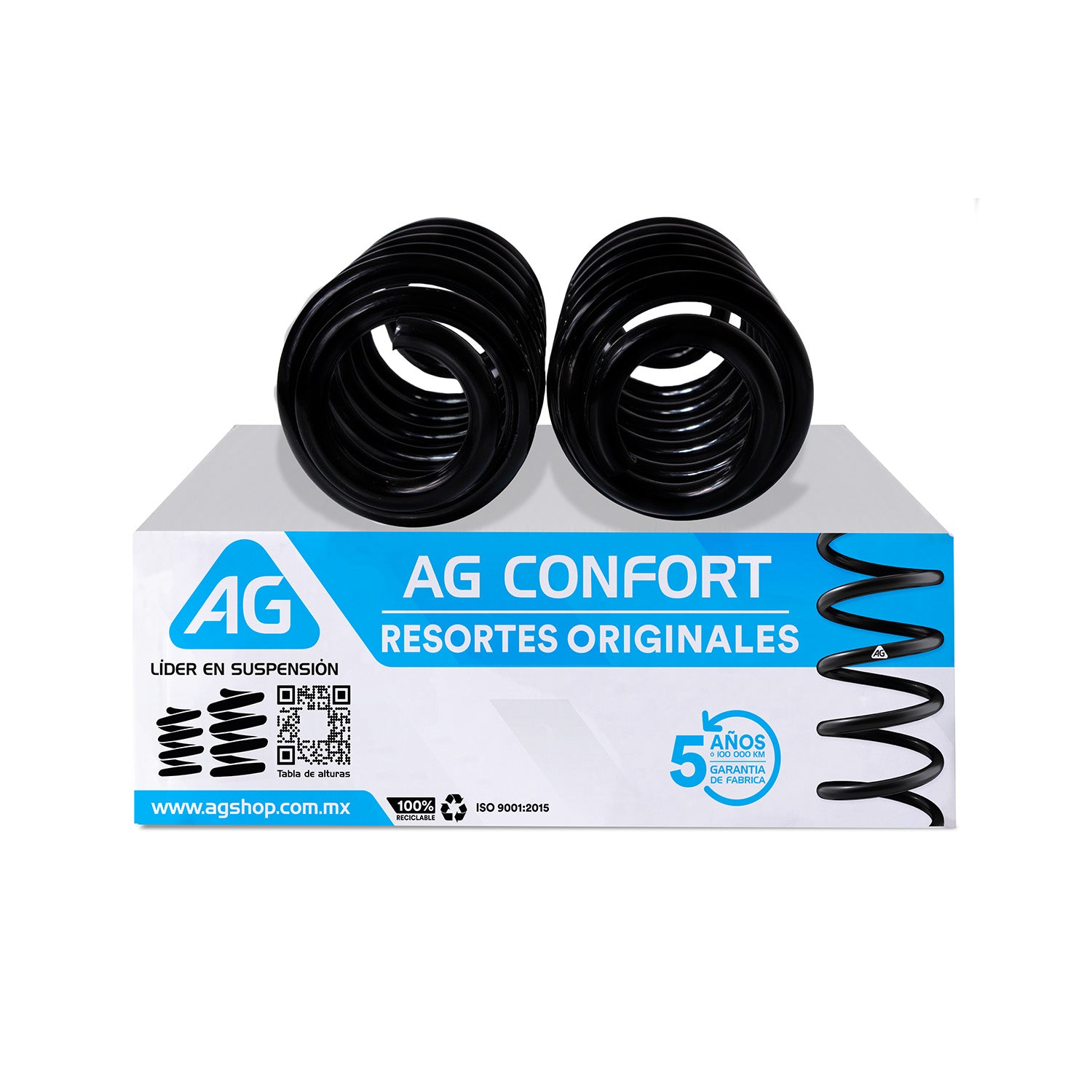 Resortes Originales Ag Confort Volkswagen Jetta A6 Bicentenario 2010-2018 Traseros