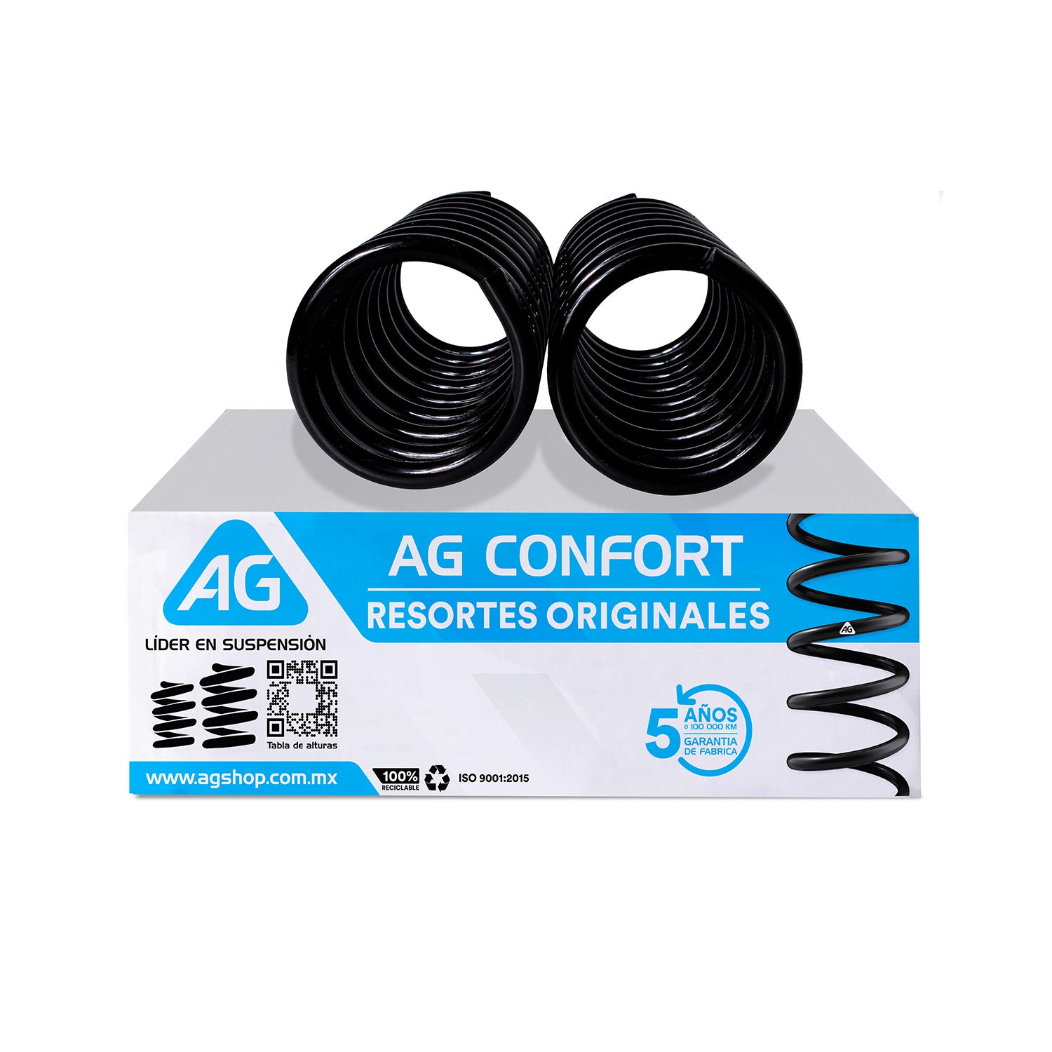 Resortes Originales Ag Confort Volkswagen Pointer Pick Up 98-12 Par Trasero