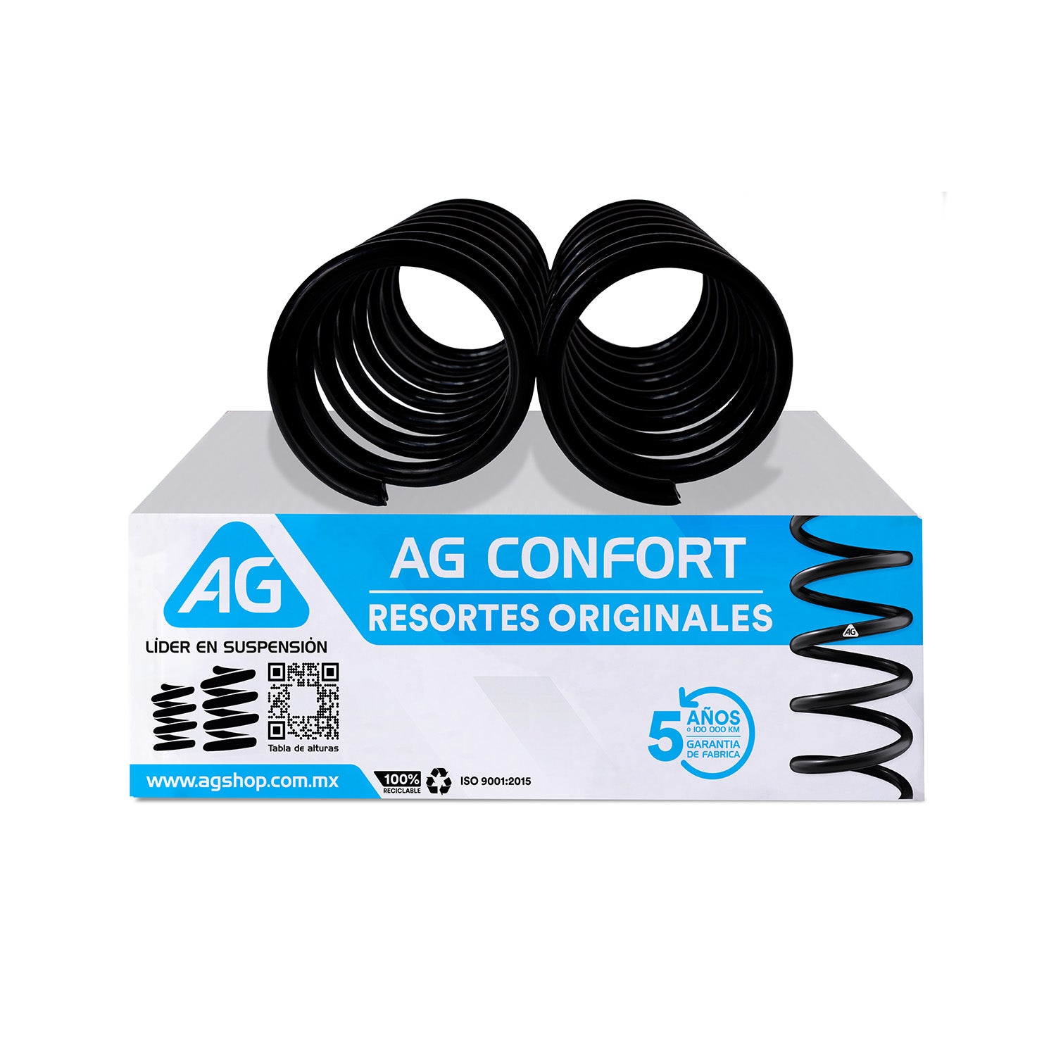 Resortes Originales Ag Confort Volkswagen Gol Sedan 2009-2020 Traseros