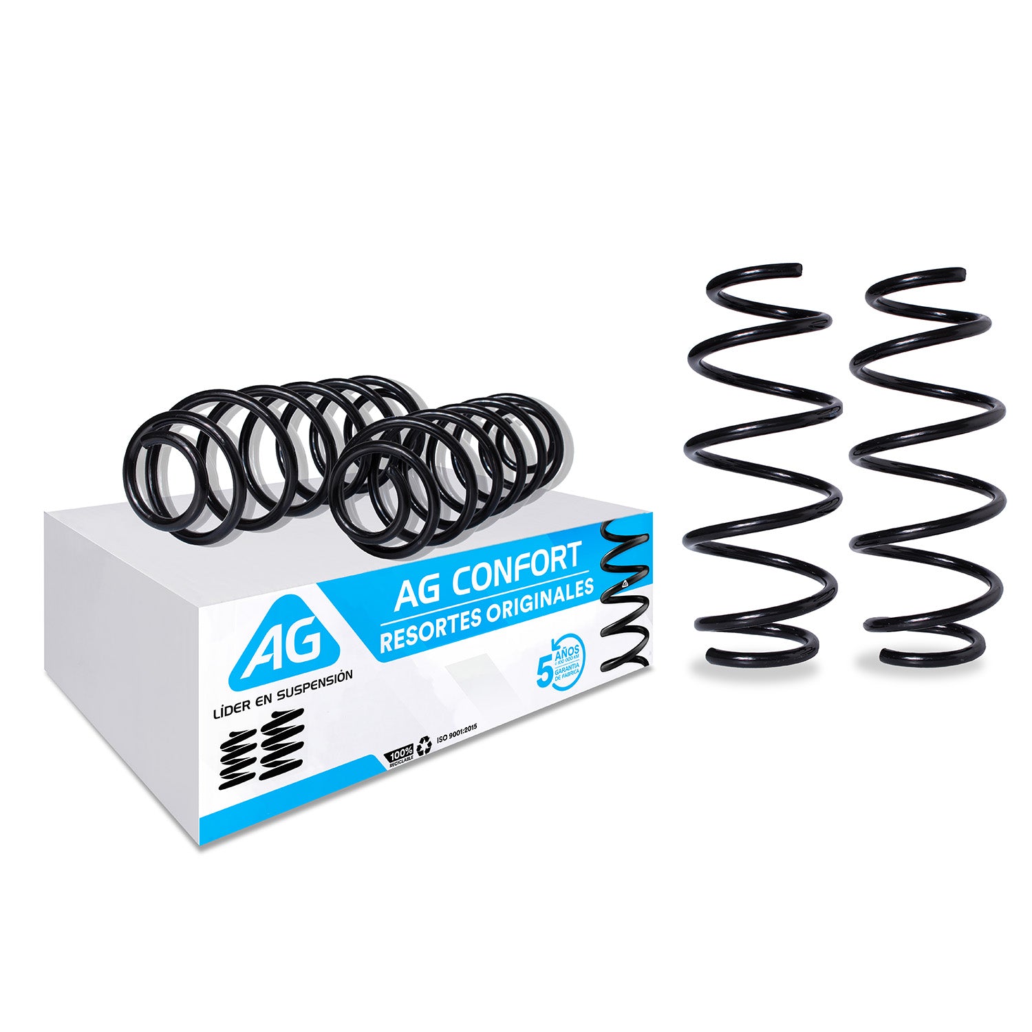 Resortes Originales AG Confort Volkswagen Jetta A6 (Bicentenario) 2010-2012 Kit 4 Piezas
