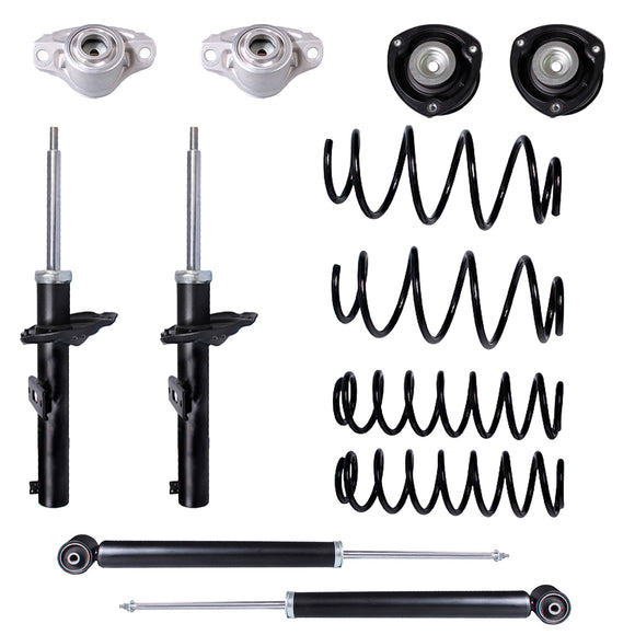 Amortiguadores Originales, Resortes y Bases AG Seat Ibiza 6F (Buje 10 mm) 2018-2023 Delanteros y Traseros