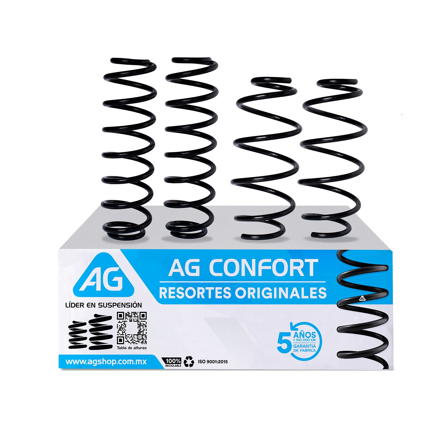 Resortes Ag Confort Seat Toledo 08-18 Kit X 4