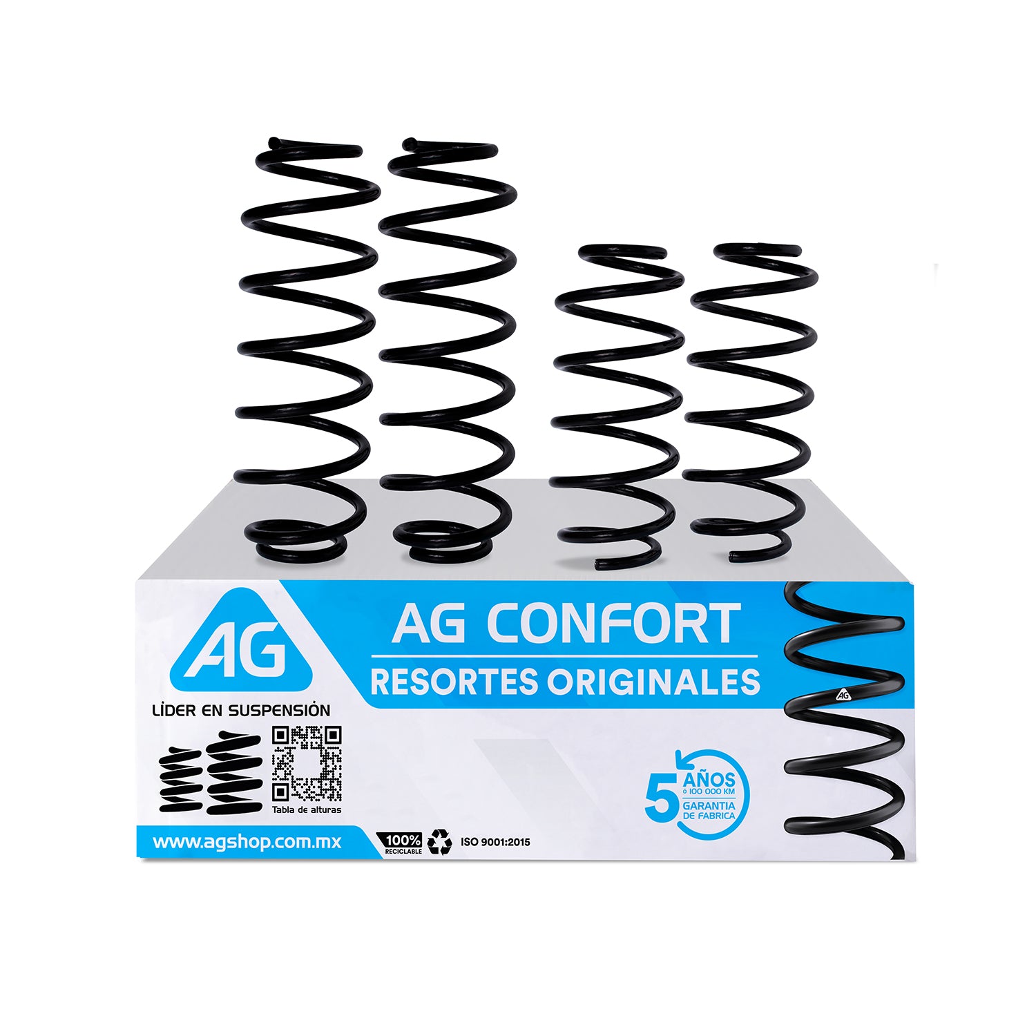 Resortes Originales Ag Confort Seat Ibiza 09-17 6J Kit 4 Piezas