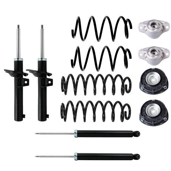 Kit Original Resortes, Amortiguadores y Bases Seat León (Para suspensión Independiente) 2013-2020 Delanteros y Traseros