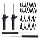 Resortes y Amortiguadores AG Volkswagen Jetta A7 (Carter 55 mm) (Eje Suspensión Independiente Buje 14 mm) 2019-2025 Delanteros y Traseros-1