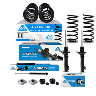 Amortiguadores Originales, Resortes y Bases AG Seat Toledo 1999-2005 Delanteros y Traseros