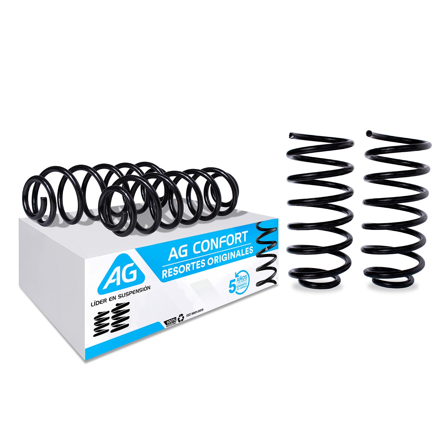 Resortes Originales AG Confort Audi A3 (8L) (Reforzado) 1999-2003 Kit ...
