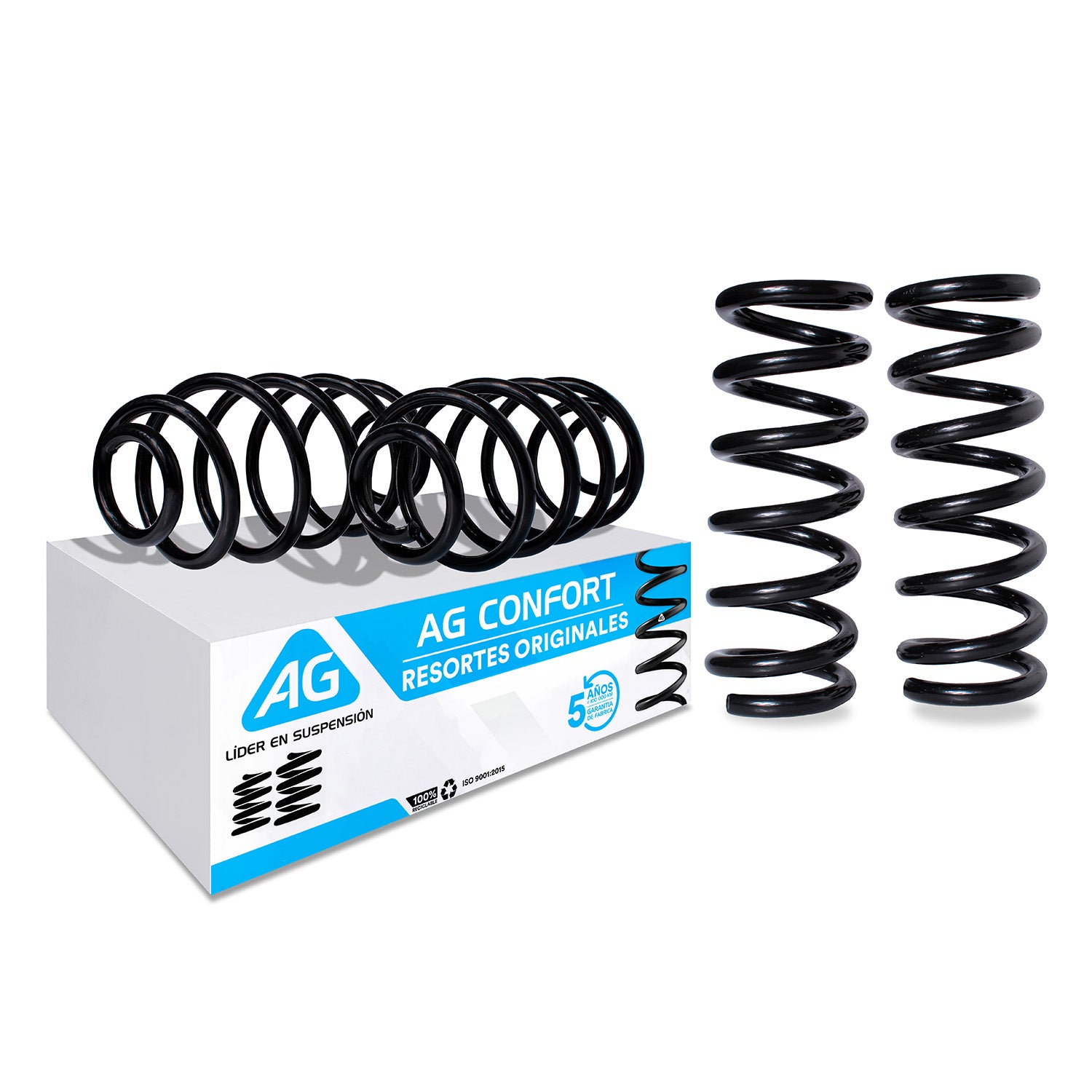 Resortes Originales Ag Confort Chevrolet Chevelle 6 cil 73-77 Kit 4 Piezas