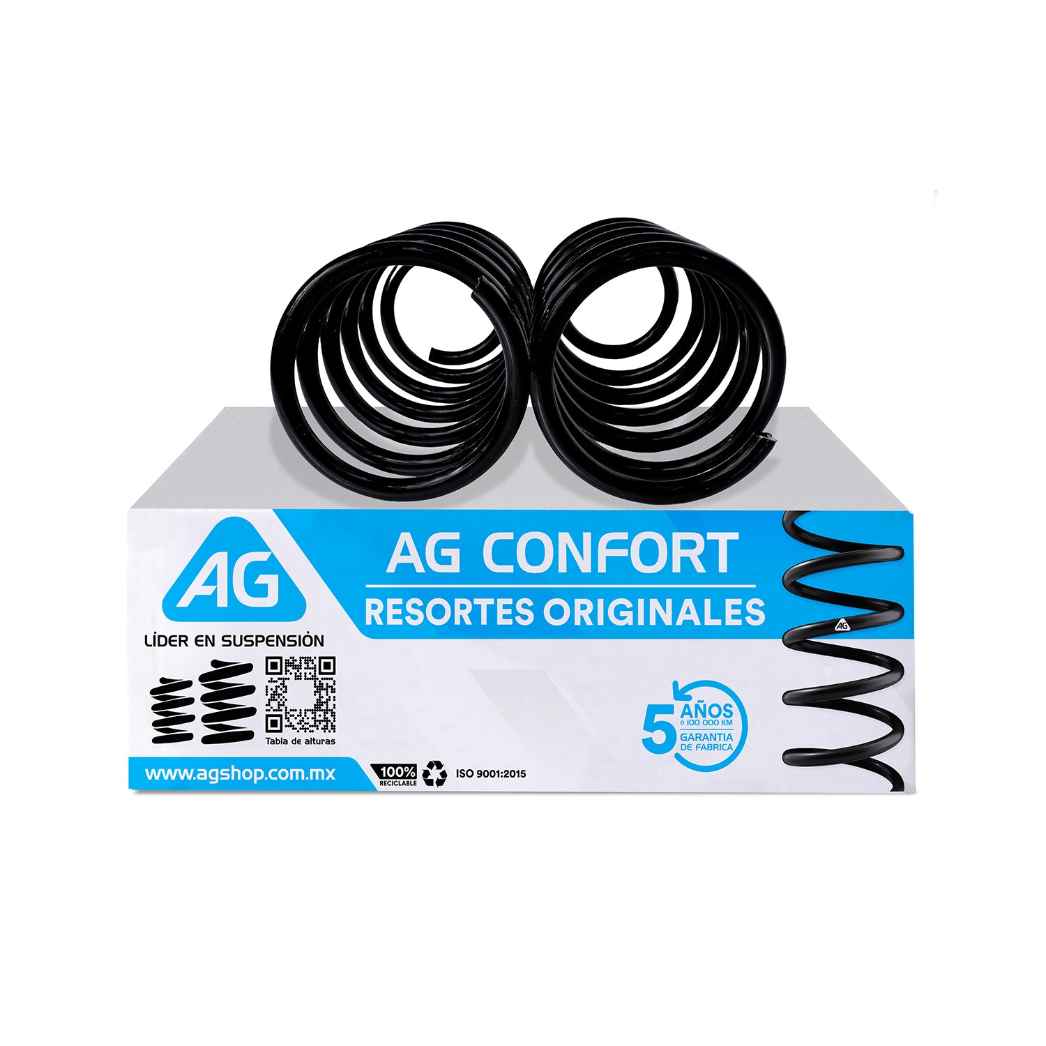 Resortes Originales AG Confort Chevrolet Chevy Pop 1994-2013 Delanteros