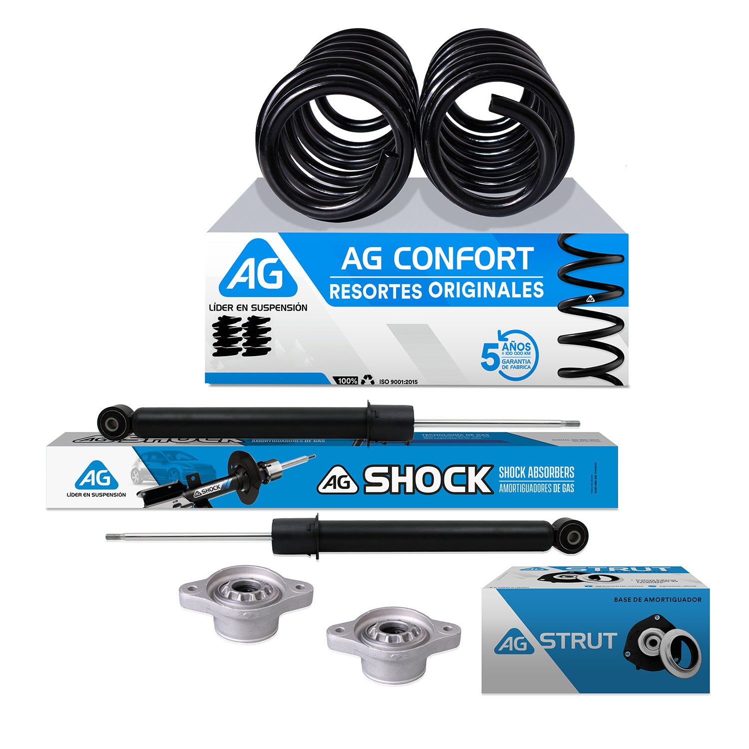 Kit Original Resortes, Amortiguadores y Bases Honda CRV 2017-2020 Trasero