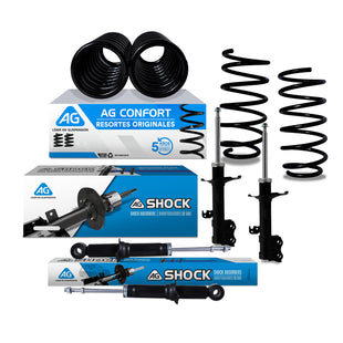 Kit Original Resortes y Amortiguadores Toyota Corolla (Excepto XRS) 2009-2013 8 Piezas