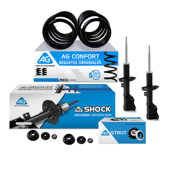 Kit Original Resortes, Amortiguadores y Bases Hyundai Accent 2006-2011 Delantero
