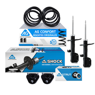 Resortes, Amortiguadores y Bases Ag Toyota Corolla (Undécima generación) 2013-2019 Delanteros