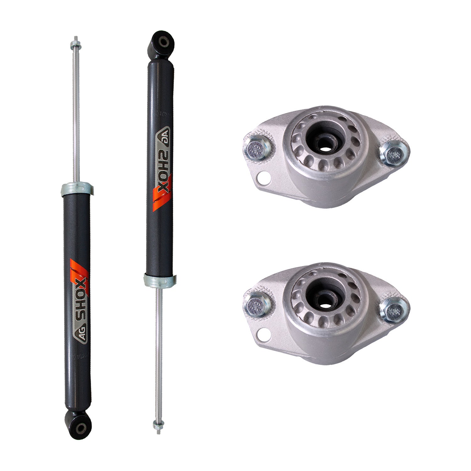 Kit Deportivo Amortiguadores Ag Shox y Bases Seat Toledo 2001-2005 Traseros