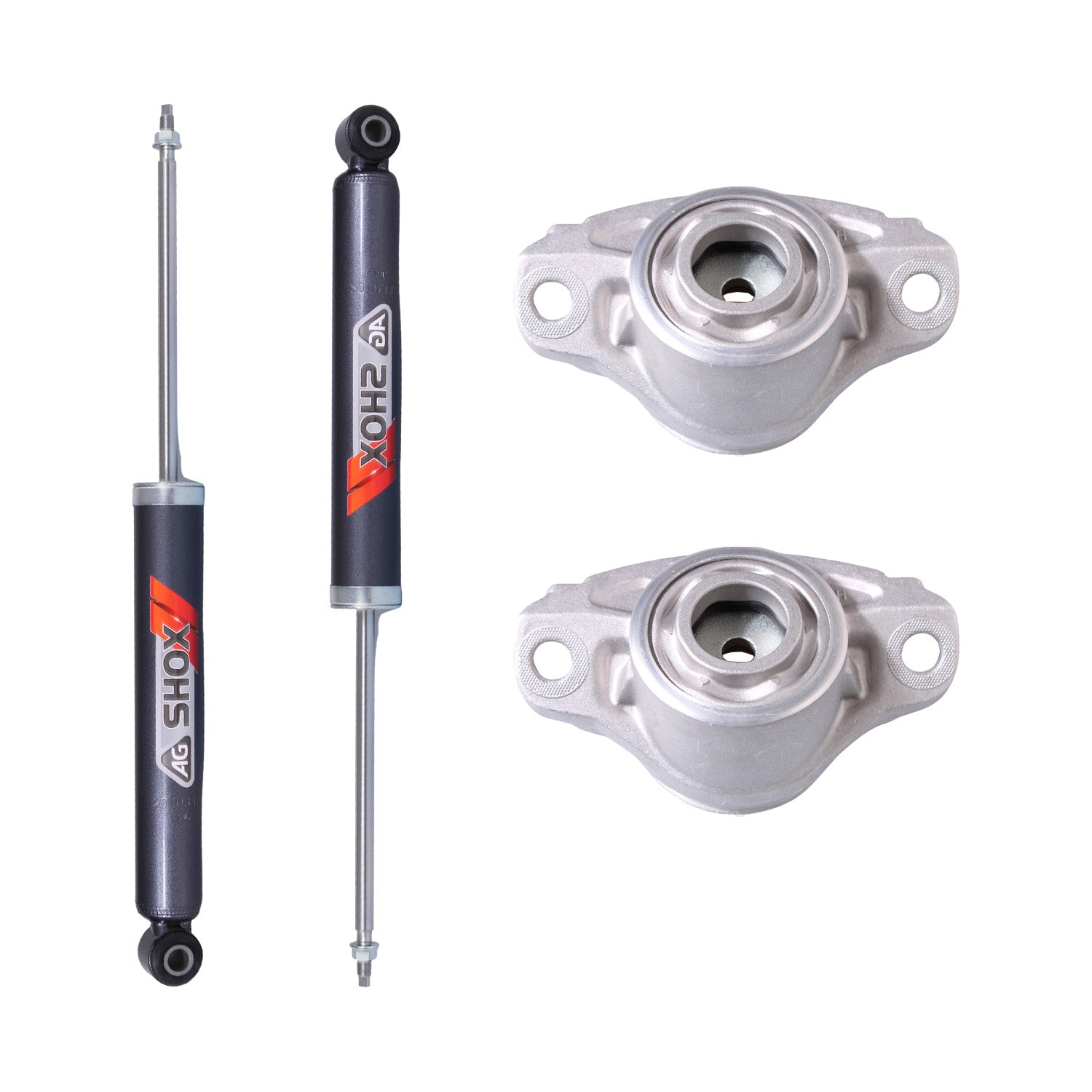 Kit Deportivo Amortiguadores Ag Shox y Bases Seat Leon (Eje rigido) 2013-2020 Traseros
