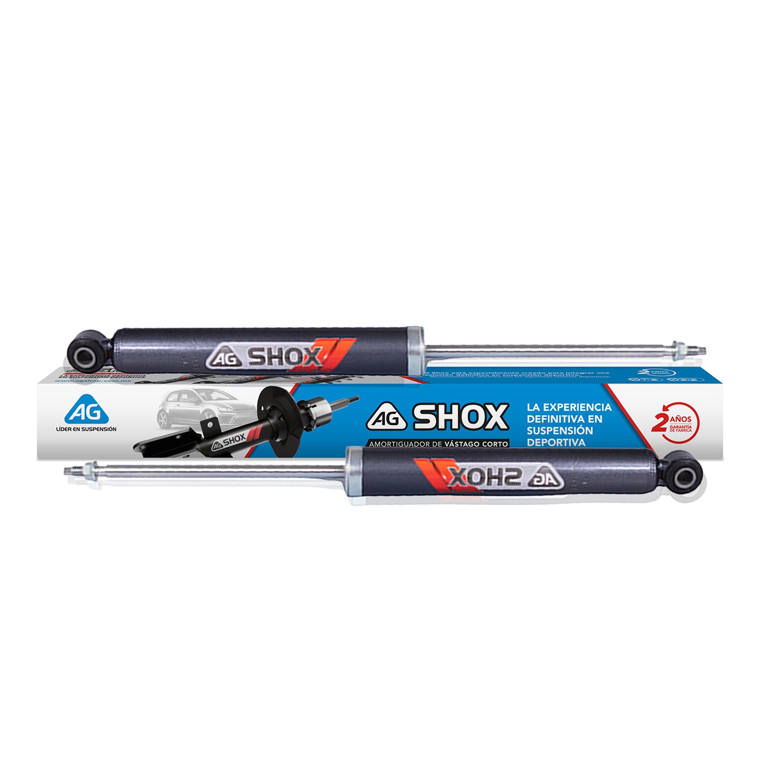 Amortiguadores Deportivos AG Shox Volkswagen New Beetle (Carter 55 mm) (Trasero con Eje Suspensión Independiente Buje 14 mm) 2012-2019 Traseros