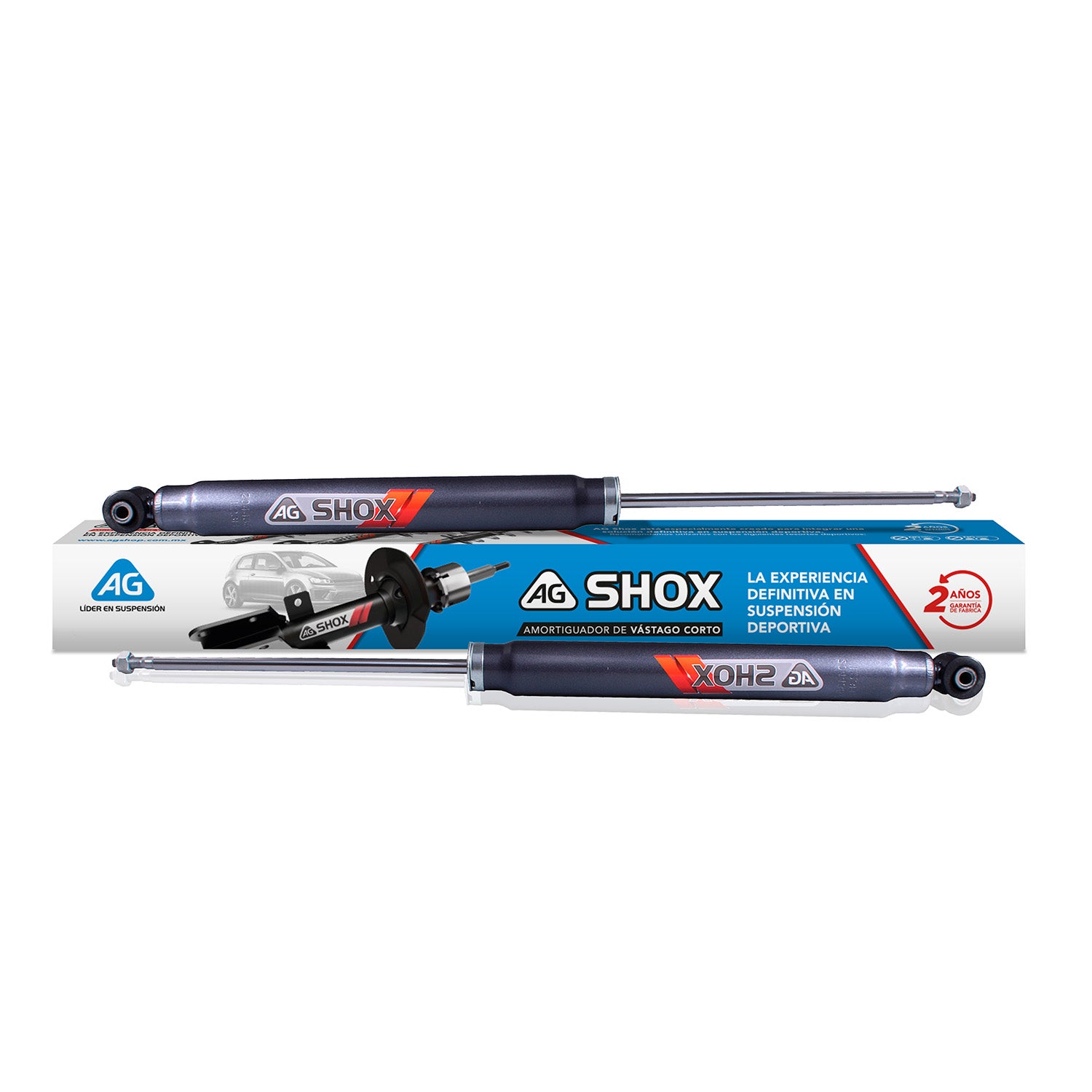 Amortiguadores Deportivos Ag Shox Seat Ibiza 2003-2008 Traseros