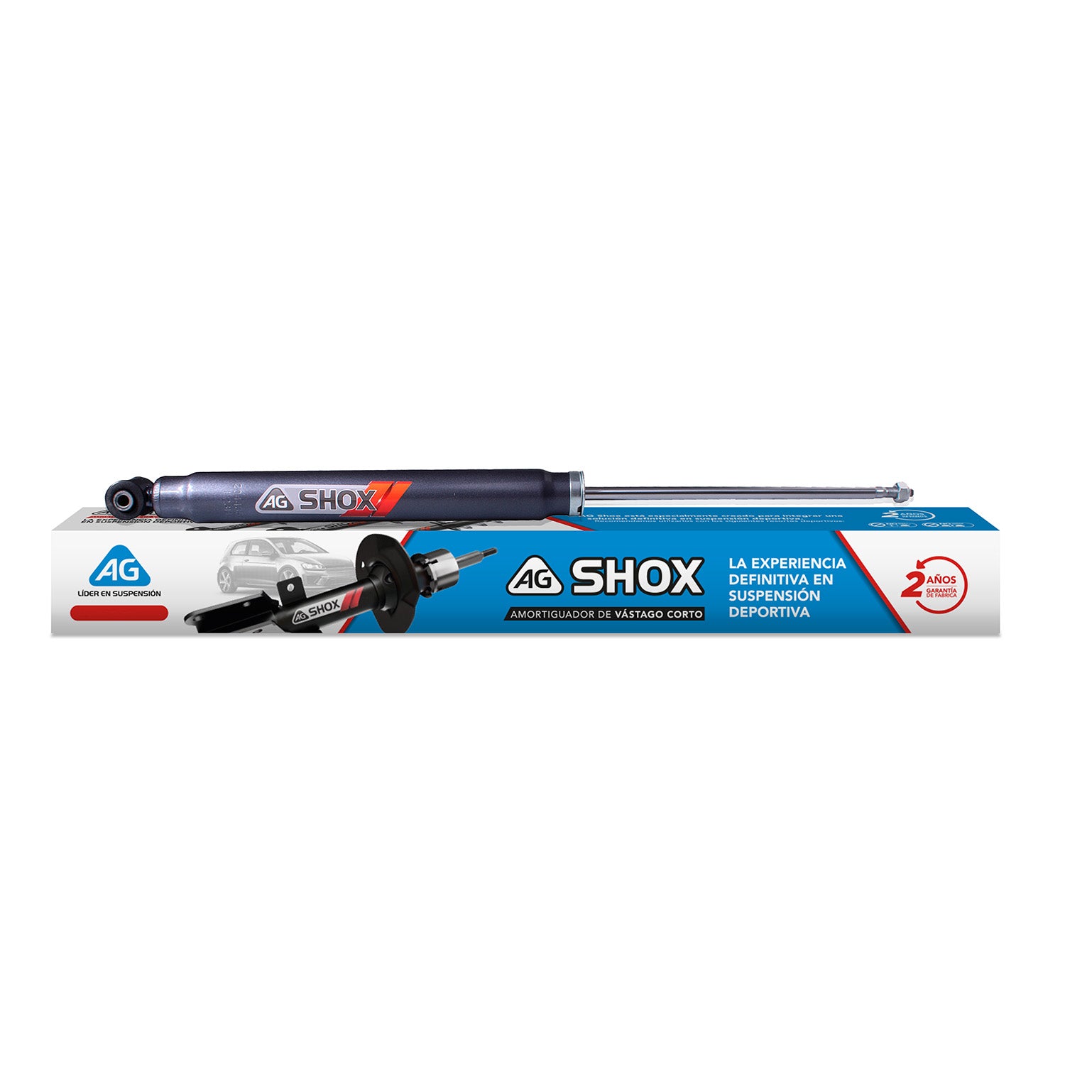 Amortiguadores Deportivos AG Shox Volkswagen Vento (Delantero con anclaje) 2014-2022 Trasero Izquierdo