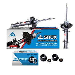 Kit Deportivo Amortiguadores Ag Shox y Bases Volkswagen Jetta A4 1999-2006 Delanteros
