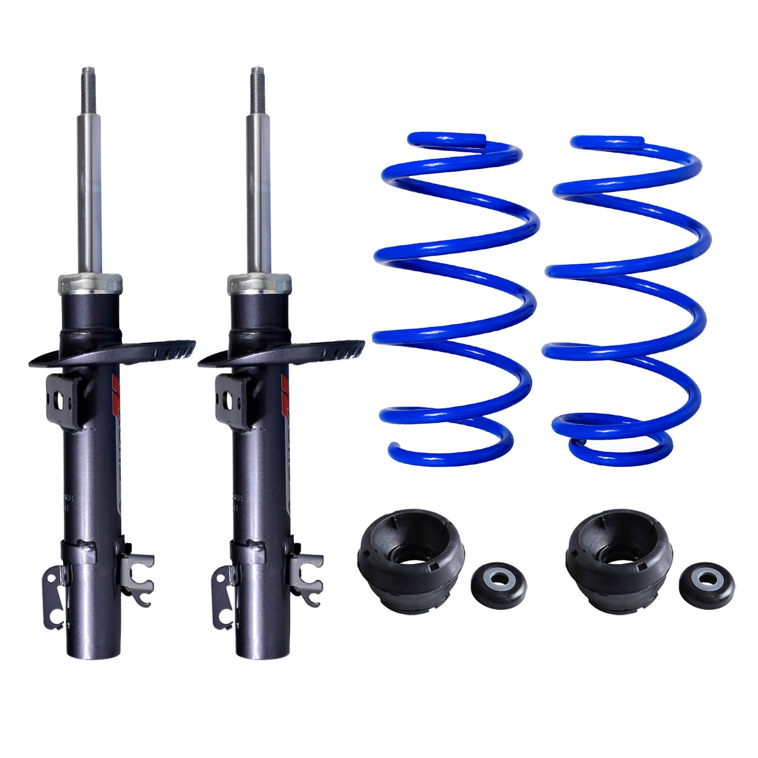 Kit deportivo Resortes, Amortiguadores y Bases AG Seat Toledo 2013-2019 Delanteros
