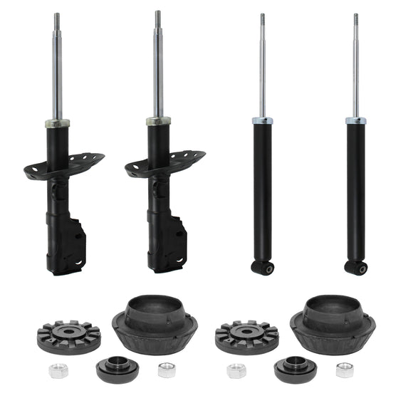 Kit 4 Amortiguadores y Bases Del Honda Fit 2015 al 2020 AG