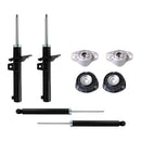 Kit Original Amortiguadores y Bases Volkswagen Golf A7 (Eje Suspensión Independiente Buje 10 mm) (Carter 55 mm) 2014-2020 8 Piezas Del y Tras-1