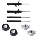 Kit Original Amortiguadores y Bases Volkswagen Golf A7 (Eje Suspensión Independiente Buje 10 mm) (Carter 55 mm) 2014-2020 8 Piezas Del y Tras-1