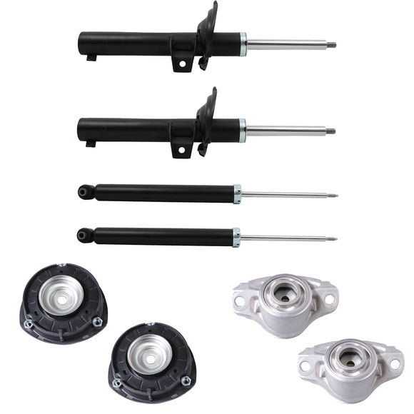 Kit Original Amortiguadores y Bases Volkswagen Golf A7 (Eje Suspensión Independiente Buje 10 mm) (Carter 55 mm) 2014-2020 8 Piezas Del y Tras
