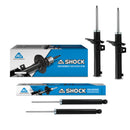 Amortiguadores Originales AG Shock Volkswagen Jetta A7 (Eje Suspensión Independiente Buje 10 mm) (Carter 55 mm) 2019-2024 Delanteros y Traseros-1