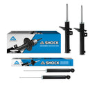 Amortiguadores Originales AG Shock Volkswagen Jetta A7 (Carter 55 mm) (Eje Suspensión Independiente Buje 14 mm) 2019-2025 Delanteros y Traseros-1