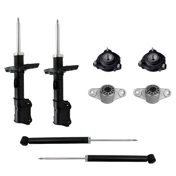 Kit Original Amortiguadores y Bases Hyundai Elantra (Sexta generación) (GLS, GLS Premium, Tech) 2017-2020 8 Piezas Delanteros y Traseros