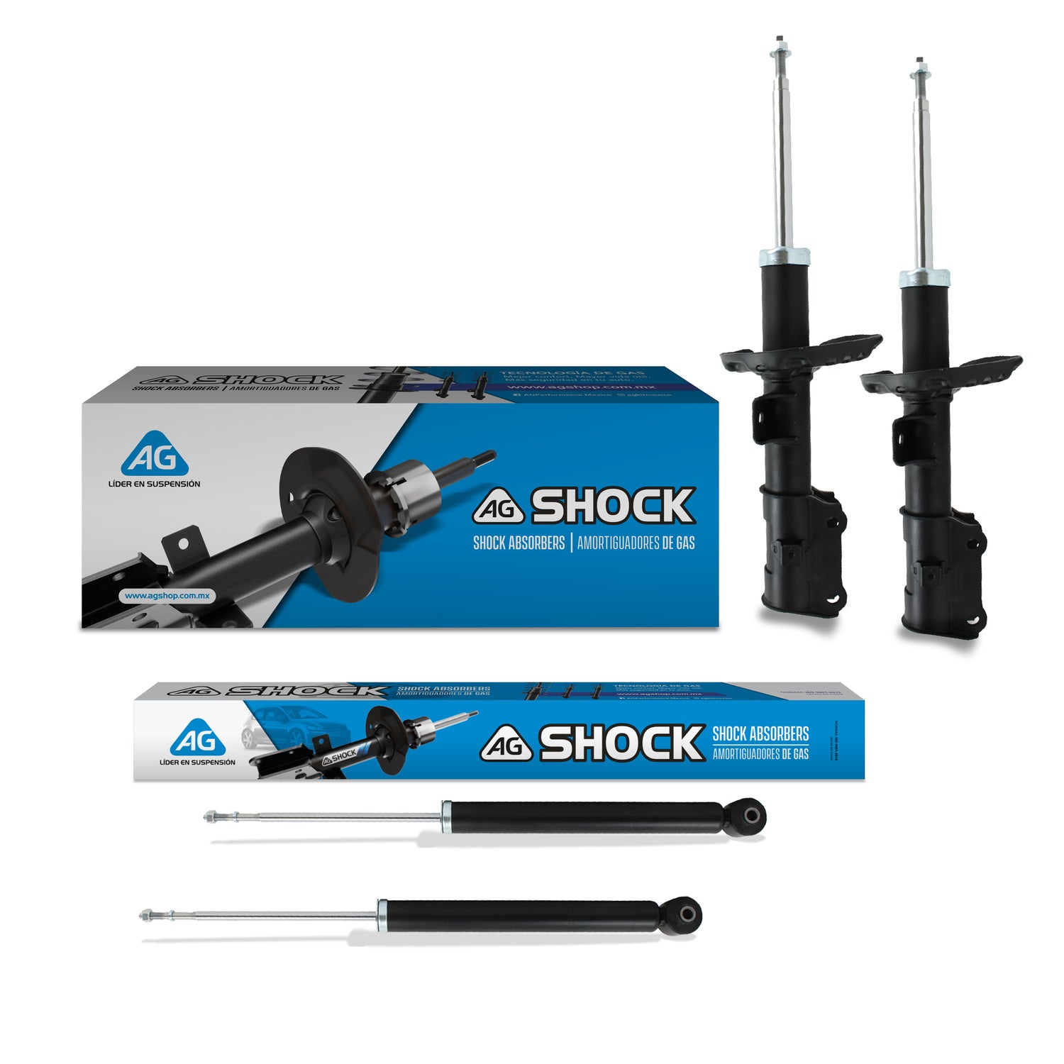 Amortiguadores Originales AG Shock Hyundai Accent 2018-2022 Delanteros y Traseros
