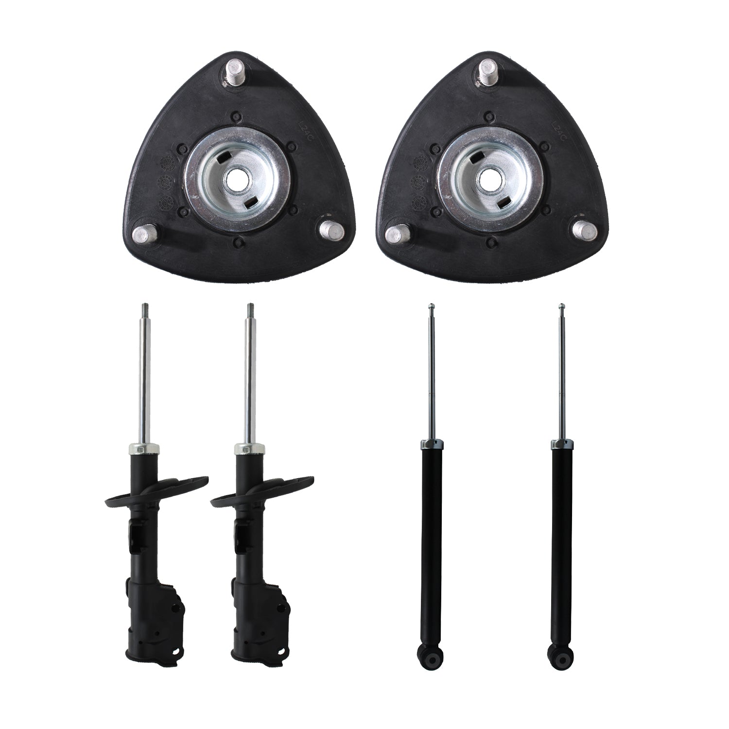 Kit 4 Amortiguadores y Bases Delantero Mazda 3 2014 al 2018