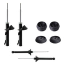 Kit Original Amortiguadores y Bases Ford Fiesta Ikon 98-08  Kit 8 Piezas-1