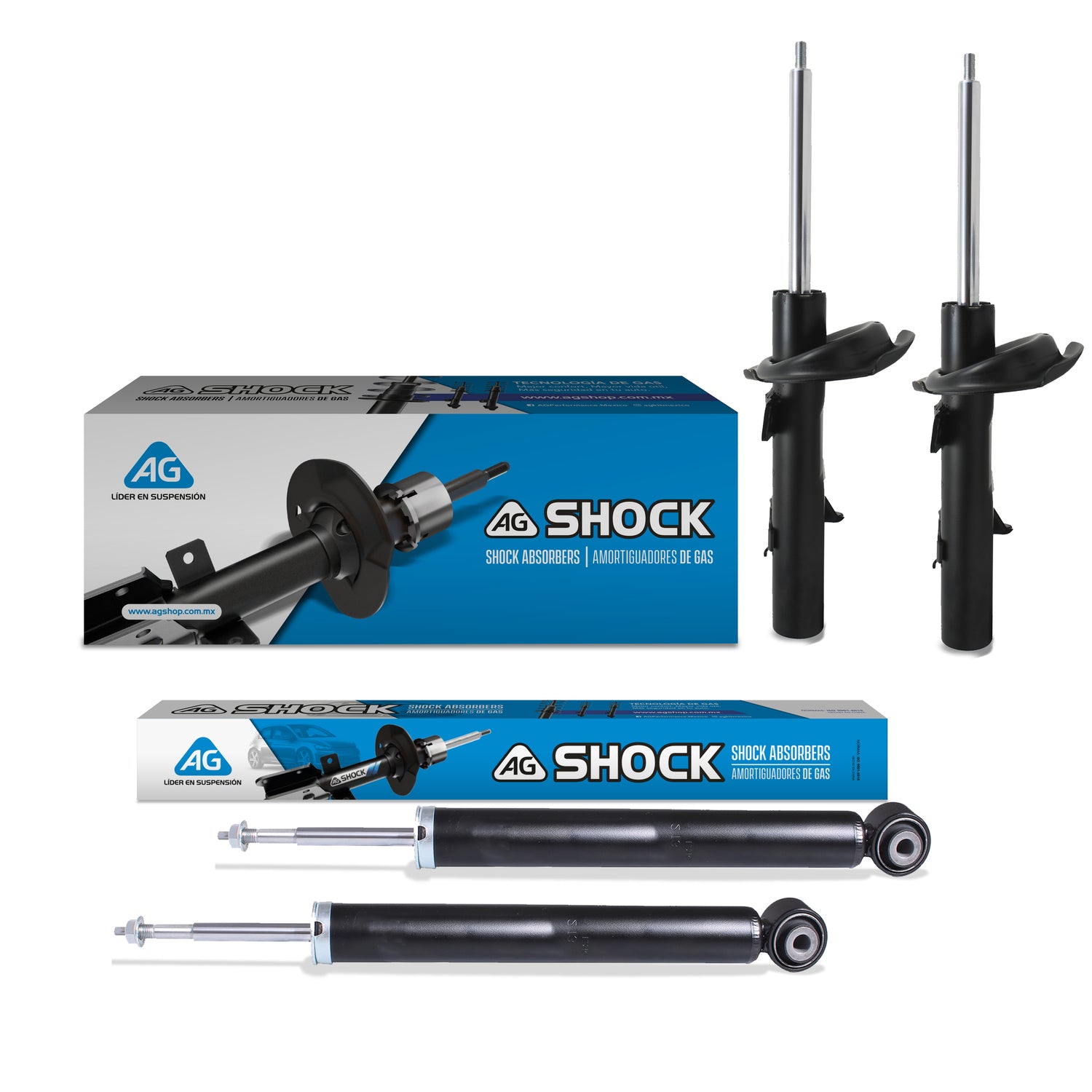 Amortiguadores Originales Ag Shock Nissan Platina 2002-2010 4 piezas