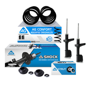 Kit Original Resortes, Amortiguadores y Bases Renault Clio 02-10 Del Kit X6