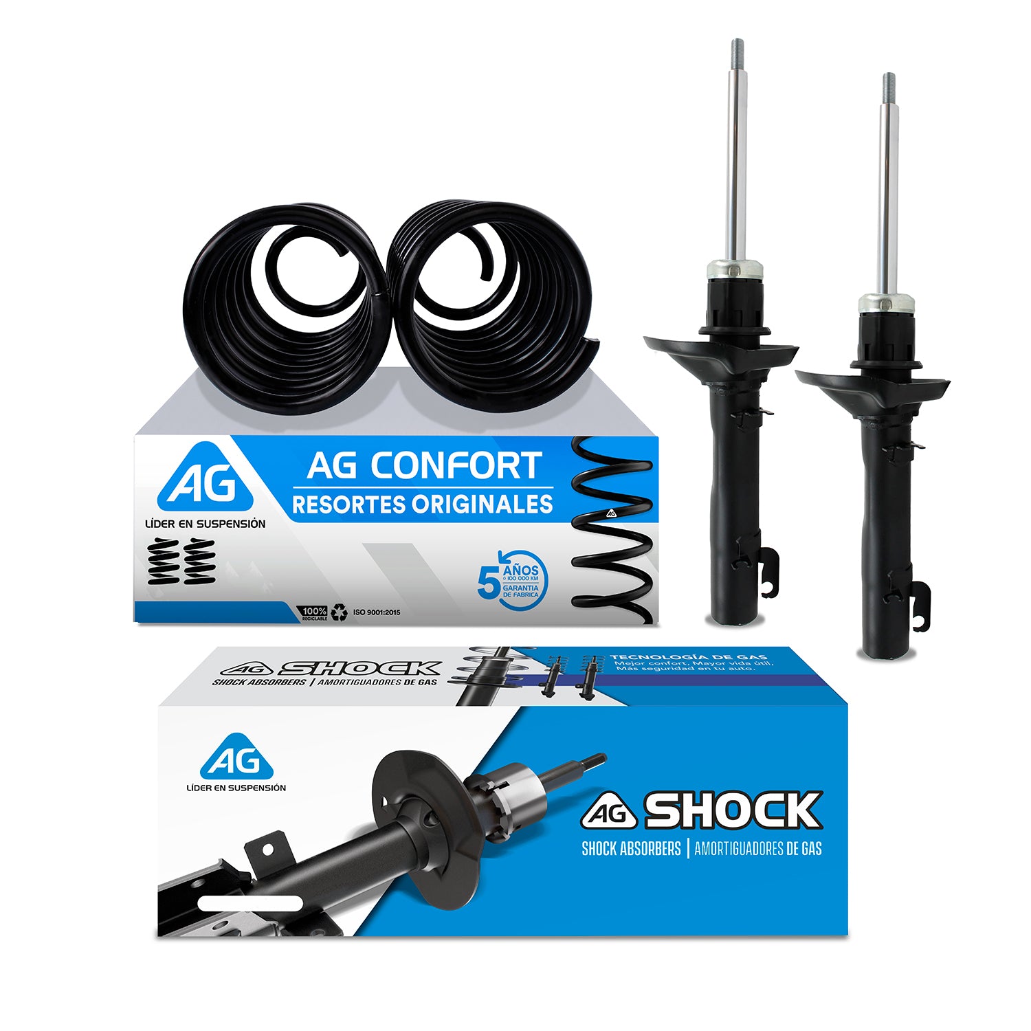 Kit Original Resortes y Amortiguadores Audi A3 98-03 Delanteros Kit 4 Piezas